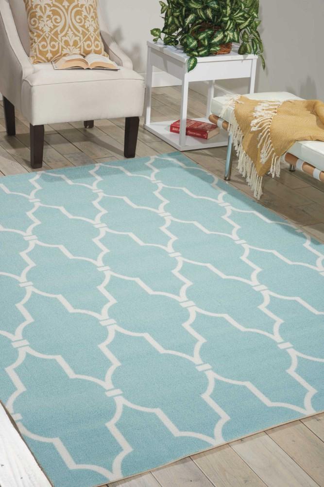 Nourison - Home & Garden RS087 Blue 79in x 1010in Rug - RS087-99446212771_CLOSEOUT veiw 2