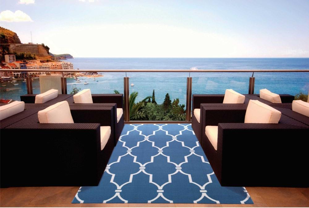 Nourison - Home & Garden RS087 Dark Blue 10x13 Rug - RS087-99446207708_CLOSEOUT veiw 2