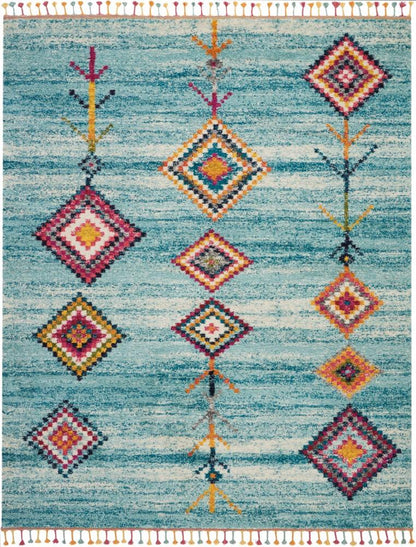 Nourison - Nomad NMD04 Aqua Multicolor 710in x 106in Oversized Rug - NMD04-99446461506_CLOSEOUT veiw 1