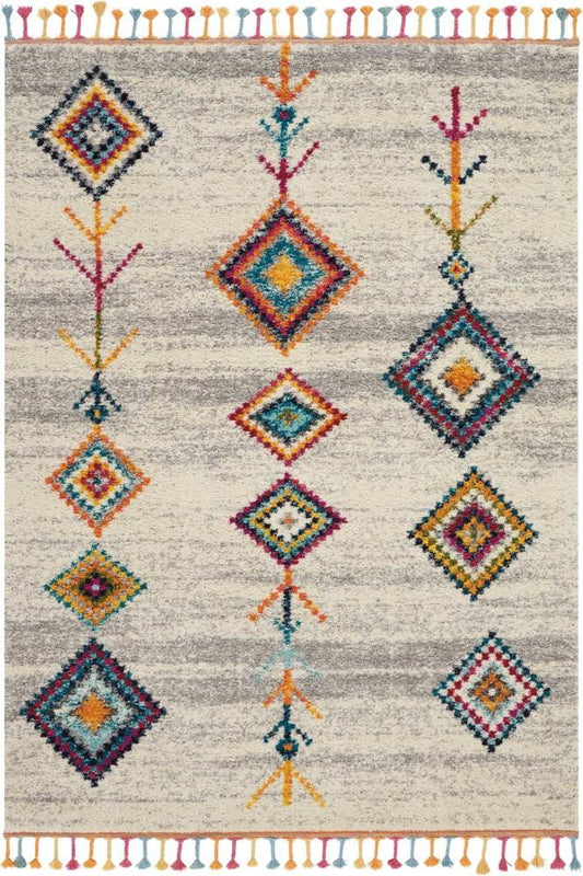 Nourison - Nomad NMD04 Grey Multicolor 67in x 96in Large Rug - NMD04-99446461438_CLOSEOUT veiw 1
