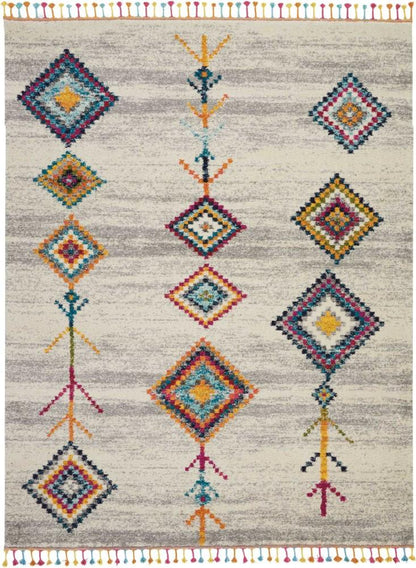 Nourison - Nomad NMD04 Grey Multicolor 810in x 12 Oversized Rug - NMD04-99446461452_CLOSEOUT veiw 1