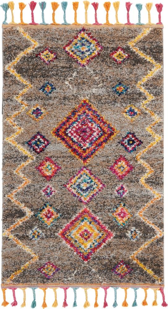 Nourison - Nomad 22in x 4 Bone Multicolor Scandinavian Area Rug - NMD05-99446461544_CLOSEOUT veiw 1