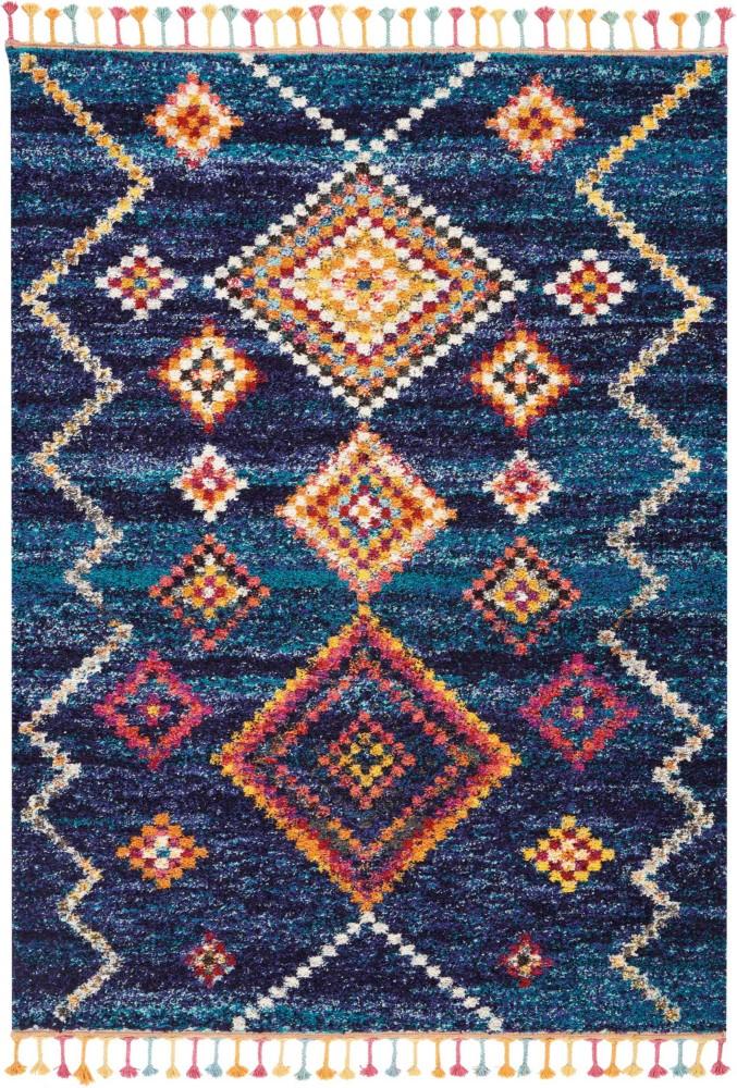 Nourison - Nomad NMD05 Dark Blue Multicolor 67in x 96in Large Rug - NMD05-99446461704_CLOSEOUT veiw 1