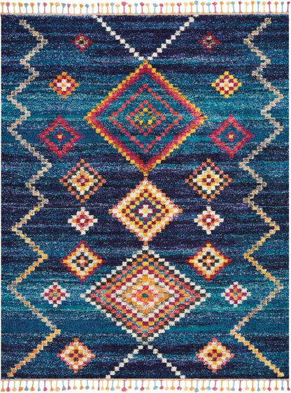 Nourison - Nomad NMD05 Dark Blue Multicolor 710in x 106in Oversized Rug - NMD05-99446461698_CLOSEOUT veiw 1