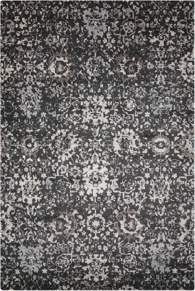 Nourison - Twilight TWI13 Black and Grey 56in x 8 Area Rug - TWI13-99446293299_CLOSEOUT veiw 1