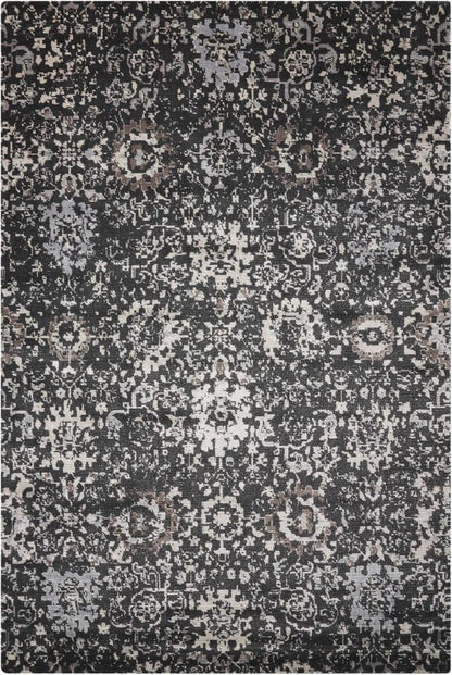 Nourison - Twilight TWI13 Black and Grey 56in x 8 Area Rug - TWI13-99446293299_CLOSEOUT veiw 1
