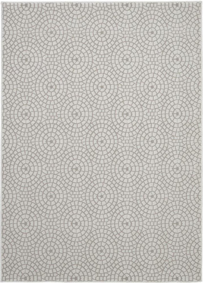 Nourison - Urban Chic URC04 White 4x6 Mid-century Area Rug - URC04-99446426314 - CLOSEOUT veiw 1