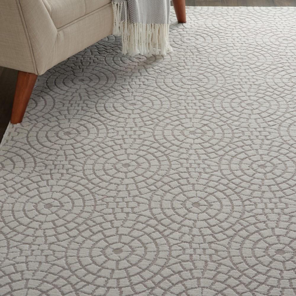 Nourison - Urban Chic URC04 White 4x6 Mid-century Area Rug - URC04-99446426314 - CLOSEOUT veiw 3