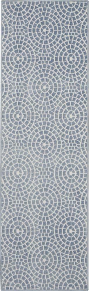 Nourison - Urban Chic URC04 Blue 22in x 73in Hallway Rug - URC04-99446426352_CLOSEOUT veiw 1