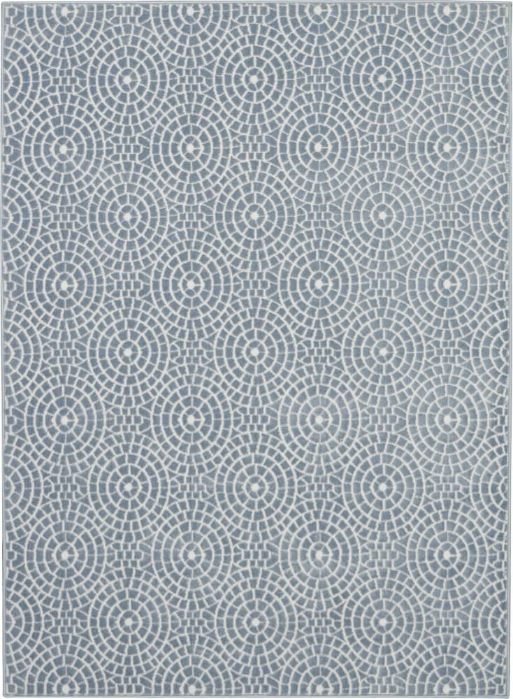 Nourison - Urban Chic URC04 Blue 4x6 Mid-century Area Rug - URC04-99446426390 veiw 1