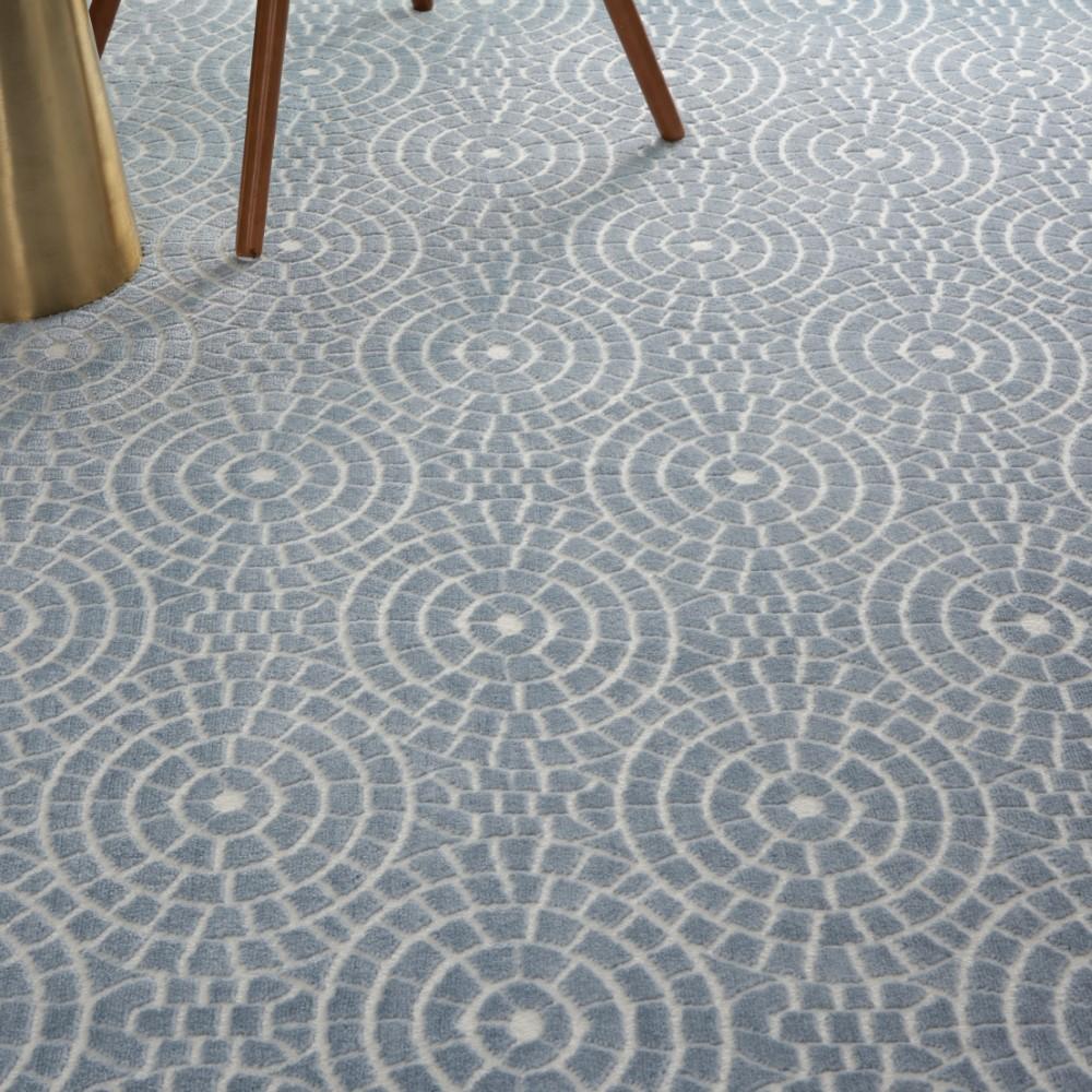 Nourison - Urban Chic URC04 Blue 4x6 Mid-century Area Rug - URC04-99446426390 veiw 3
