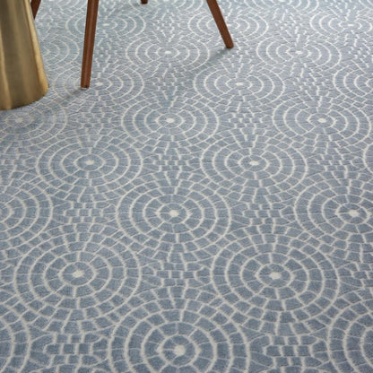 Nourison - Urban Chic URC04 Blue 4x6 Mid-century Area Rug - URC04-99446426390 veiw 3