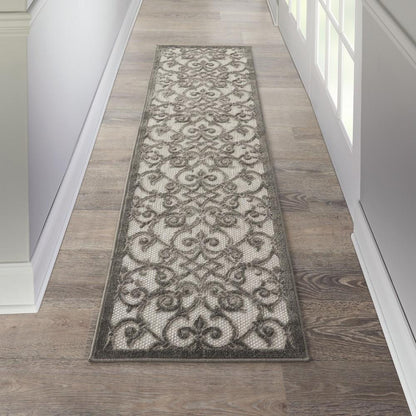 Nourison - Aloha 23in x 8 Bone Patio Area Rug - ALH21-99446739629 veiw 2