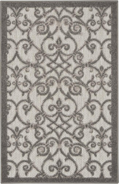 Nourison - Aloha 28in x 4 Bone Patio Area Rug - ALH21-99446739544 veiw 1