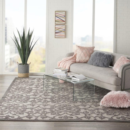 Nourison - Aloha 710in x 106in Bone Patio Area Rug - ALH21-99446739582 veiw 2