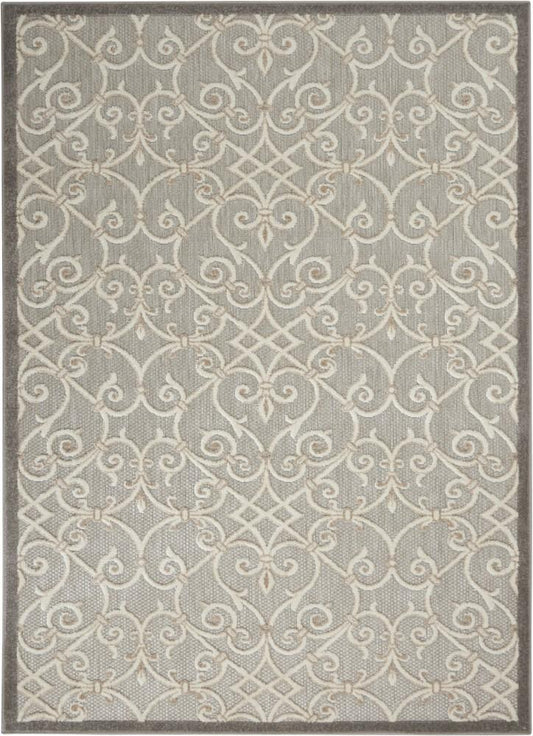 Nourison - Aloha 36in x 56in Grey Patio Area Rug - ALH21-99446739735 veiw 1
