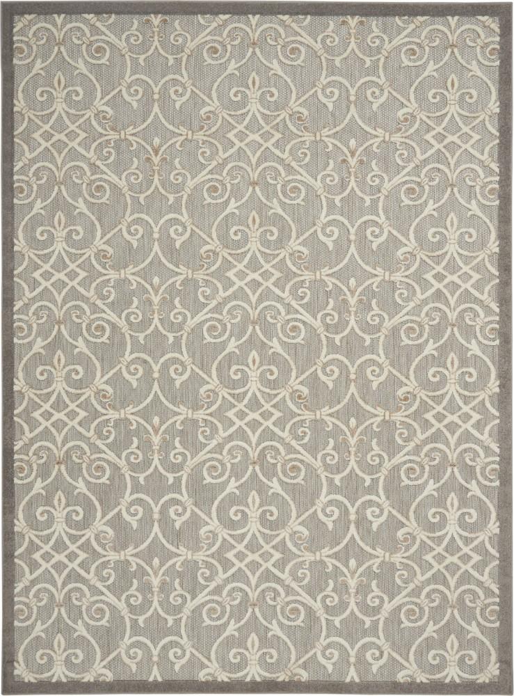 Nourison - Aloha 96in x 13 Grey Patio Area Rug - ALH21-99446739797 veiw 1