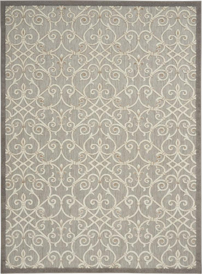 Nourison - Aloha 96in x 13 Grey Patio Area Rug - ALH21-99446739797 veiw 1