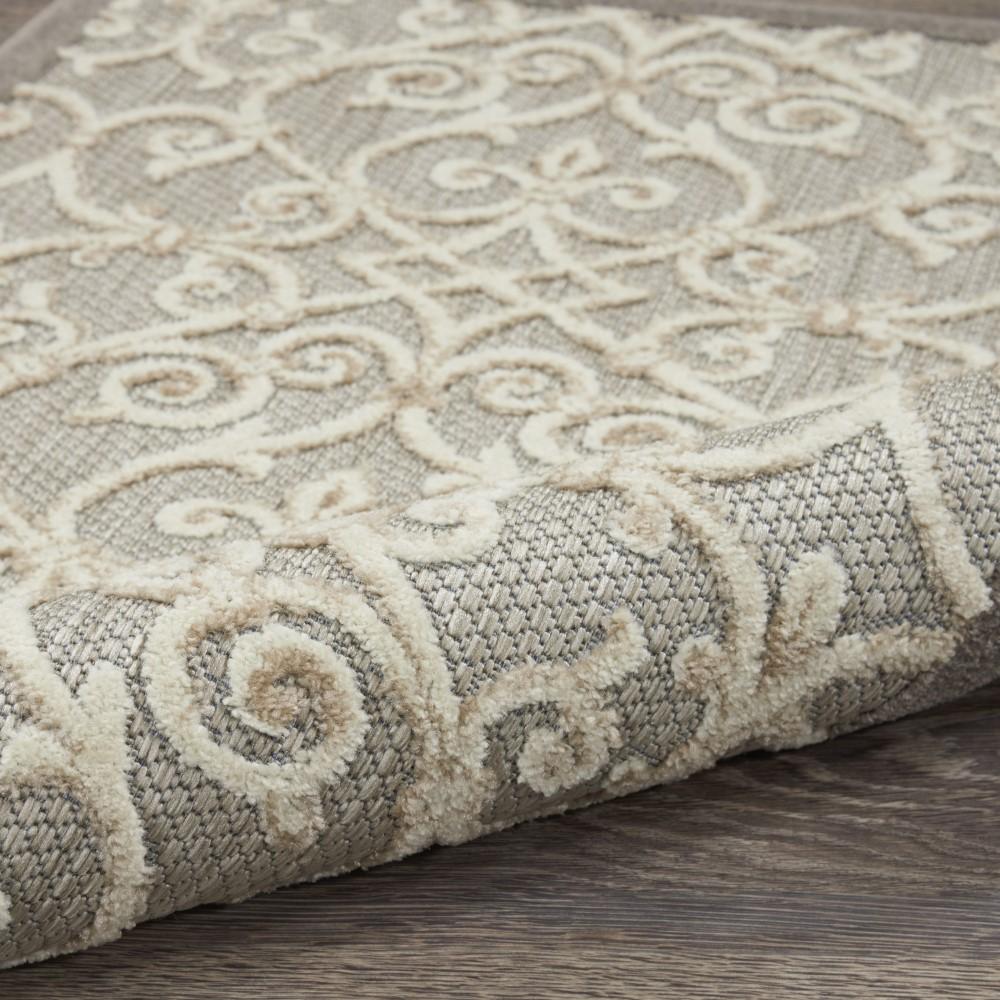 Nourison - Aloha 96in x 13 Grey Patio Area Rug - ALH21-99446739797 veiw 3