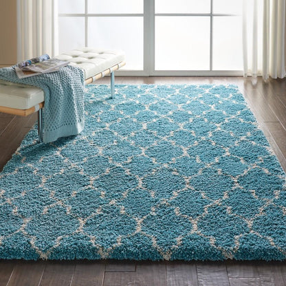 Nourison - Amore AMOR2 Blue 53in x 75in Area Rug - AMOR2-99446171924_CLOSEOUT veiw 2