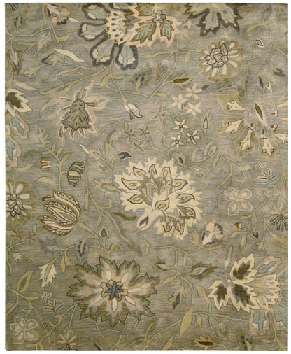 Nourison - Jaipur JA41 Grey 79in x 99in Rug - JA41-99446112750 - CLOSEOUT veiw 1