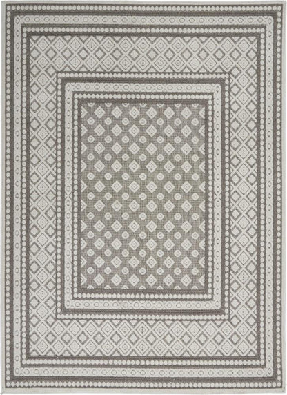 Nourison - Key Largo 4x6 Light Grey Area Rug - KLG02-99446770691_CLOSEOUT veiw 1