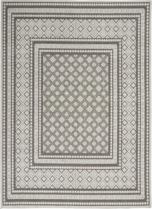 Nourison - Key Largo 4x6 Light Grey Area Rug - KLG02-99446770691_CLOSEOUT veiw 1