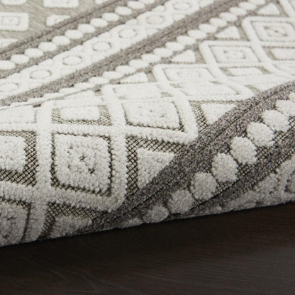 Nourison - Key Largo 4x6 Light Grey Area Rug - KLG02-99446770691_CLOSEOUT veiw 2