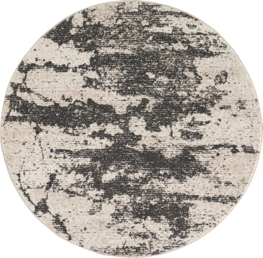 Nourison - Maxell MAE07Ivory/Bone 53in x Round Area Rug - MAE07-99446457134 veiw 1