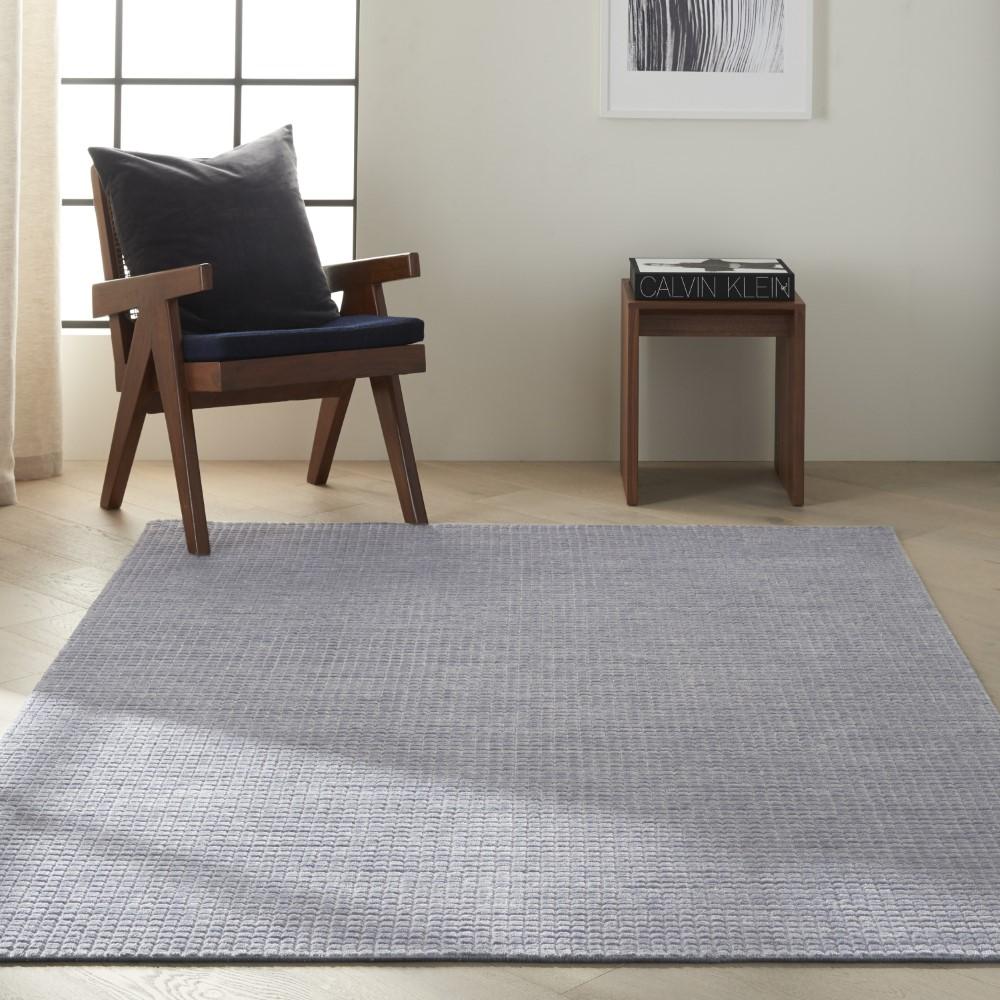 Calvin Klein - Pretoria 56in x 8 Blue Modern Area Rug - CK890-99446737939_CLOSEOUT veiw 2