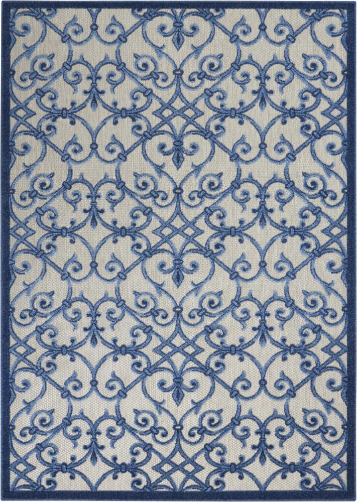 Nourison - Aloha 36in x 56in Blue Patio Area Rug - ALH21-99446739681 veiw 1