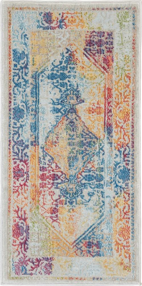 Nourison - Ankara Global ANR04 2 x 4 Multicolor Boho Area Rug - ANR04-99446456762_CLOSEOUT veiw 1