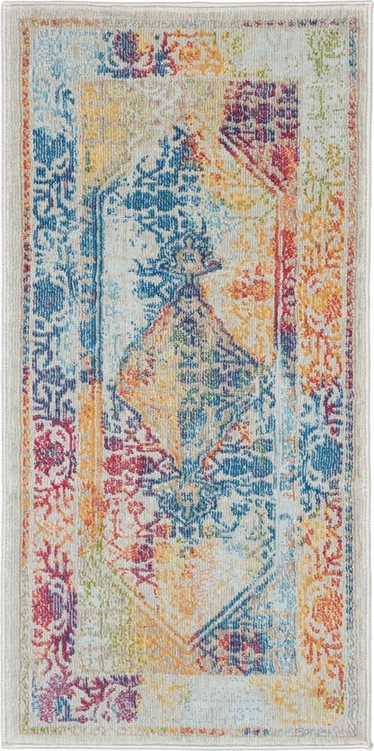 Nourison - Ankara Global ANR04 2 x 4 Multicolor Boho Area Rug - ANR04-99446456762_CLOSEOUT veiw 1