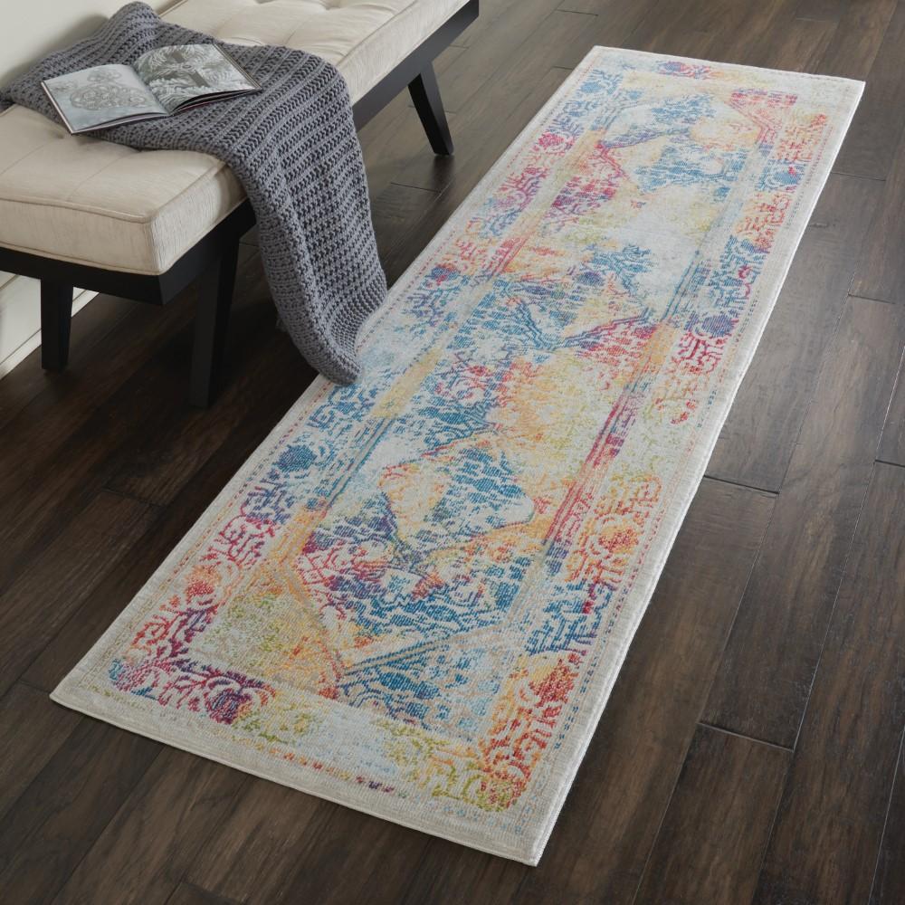 Nourison - Ankara Global ANR04 Multicolor 2 x 6 Low-pile Hallway Rug - ANR04-99446456779_CLOSEOUT veiw 2