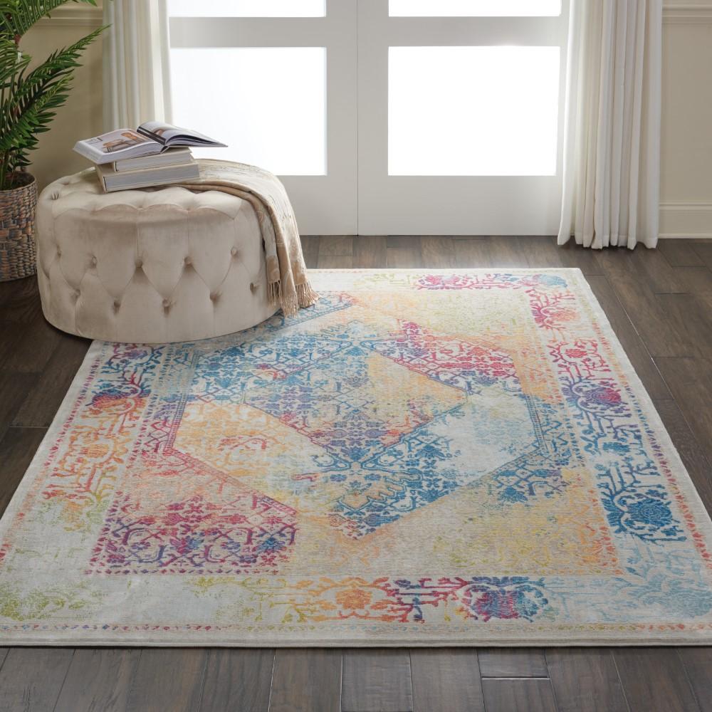 Nourison - Ankara Global ANR04 Multicolor 4x6 Boho Area Rug - ANR04-99446456823_CLOSEOUT veiw 2