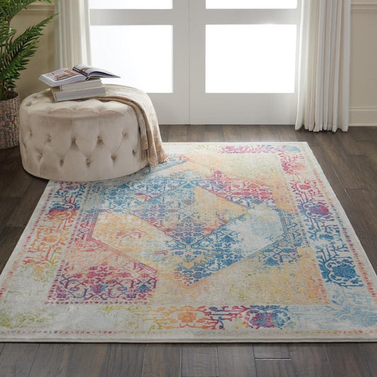Nourison - Ankara Global ANR04 Multicolor 4x6 Boho Area Rug - ANR04-99446456823_CLOSEOUT veiw 2