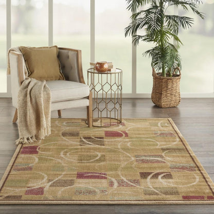 Nourison - Expressions XP01 Beige 36in x 56in Area Rug - XP01-99446578204_CLOSEOUT veiw 2