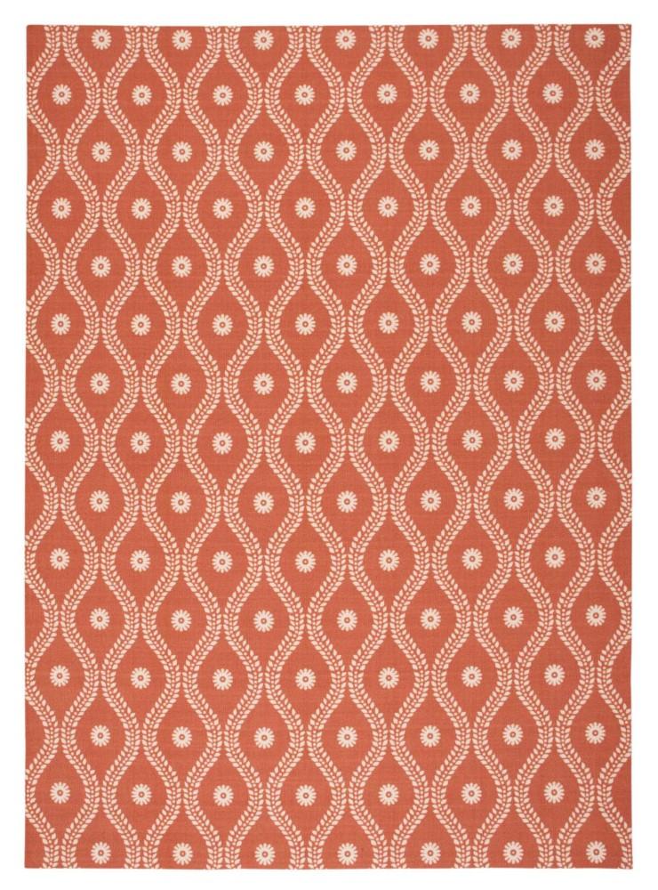 Nourison - Home & Garden RS085 Red and Brown 79in x 1010in Rug - RS085-99446207555_CLOSEOUT veiw 1