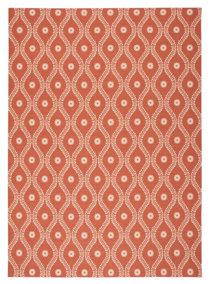 Nourison - Home & Garden RS085 Red and Brown 79in x 1010in Rug - RS085-99446207555_CLOSEOUT veiw 1
