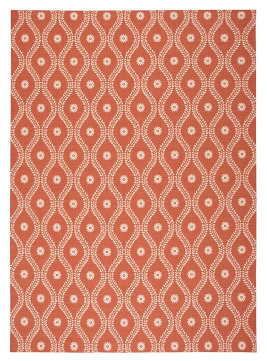 Nourison - Home & Garden RS085 Red and Brown 79in x 1010in Rug - RS085-99446207555_CLOSEOUT veiw 1