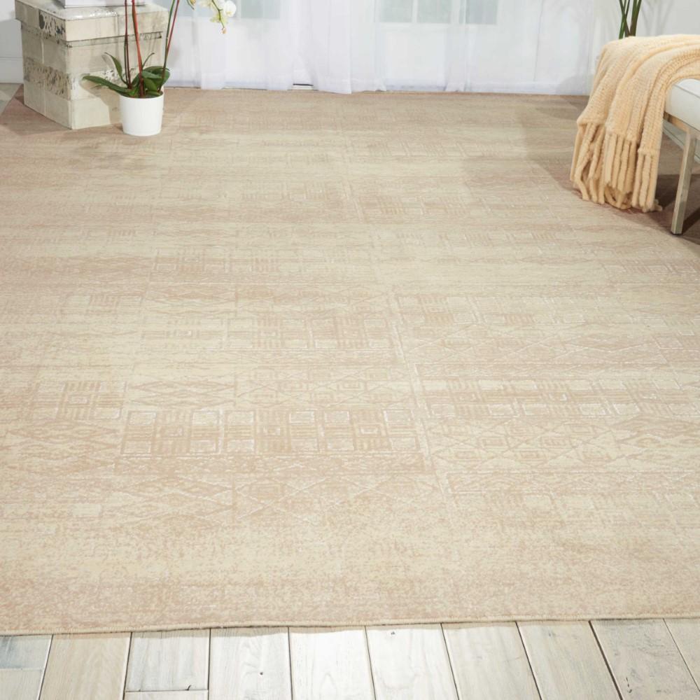 Nourison - Silk Elements SKE21 White 12x15 Rug - SKE21-99446295460_CLOSEOUT veiw 2
