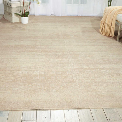 Nourison - Silk Elements SKE21 White 86in x 116in Rug - SKE21-99446295446_CLOSEOUT veiw 2