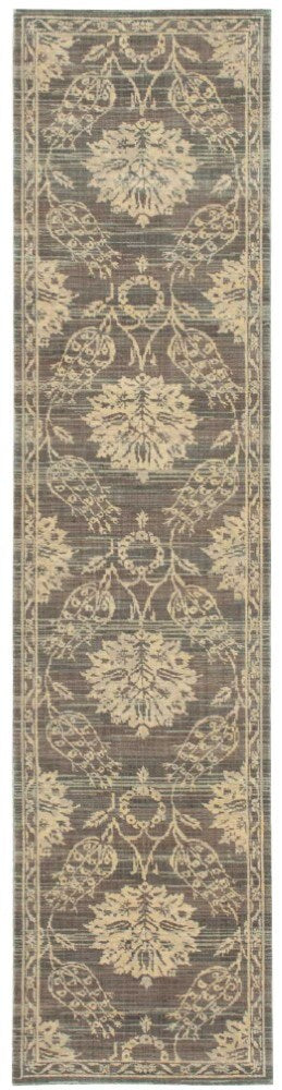 Nourison - Silk Elements SKE31 Grey 25in x 10 Hallway Rug - SKE31-99446188847_CLOSEOUT veiw 1