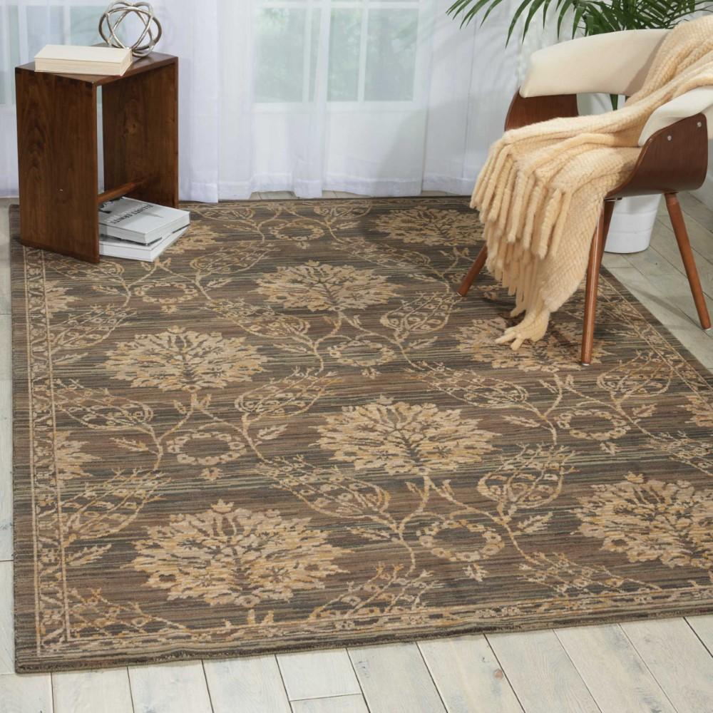 Nourison - Silk Elements SKE31 Grey 56in x 8 Area Rug - SKE31-99446188908_CLOSEOUT veiw 2