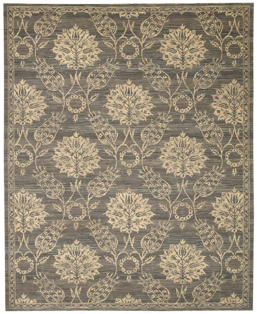 Nourison - Silk Elements SKE31 Grey 99in x 13 Rug - SKE31-99446188861_CLOSEOUT veiw 1