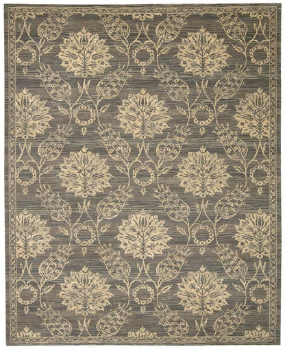 Nourison - Silk Elements SKE31 Grey 99in x 13 Rug - SKE31-99446188861_CLOSEOUT veiw 1