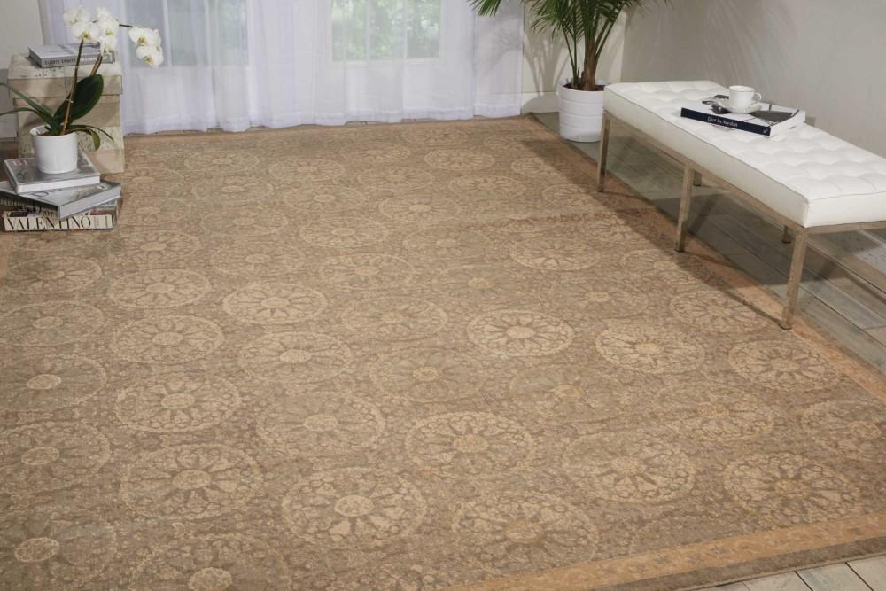 Nourison - Silken Allure SLK04 Beige 56in x 8 Area Rug - SLK04-99446152534_CLOSEOUT veiw 2