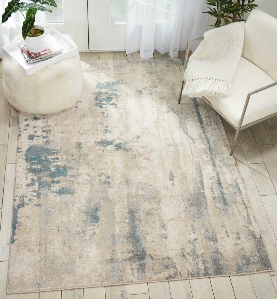 Nourison - Maxell MAE17 Blue and White 310in x 510in Area Rug - MAE17-99446026392 veiw 2
