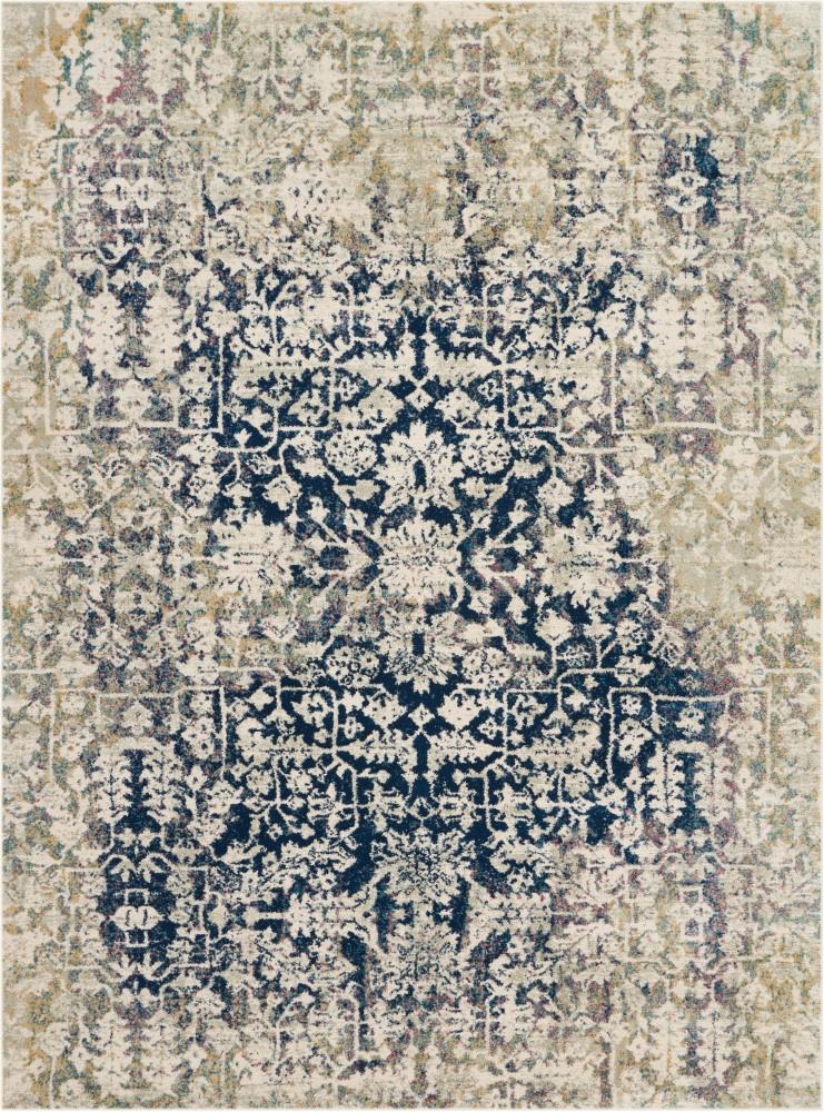 Nourison - Fusion FSS12 Blue and Ivory 710in x 106in Oversized Plush Shag Rug - FSS12-99446317209 - CLOSEOUT veiw 1