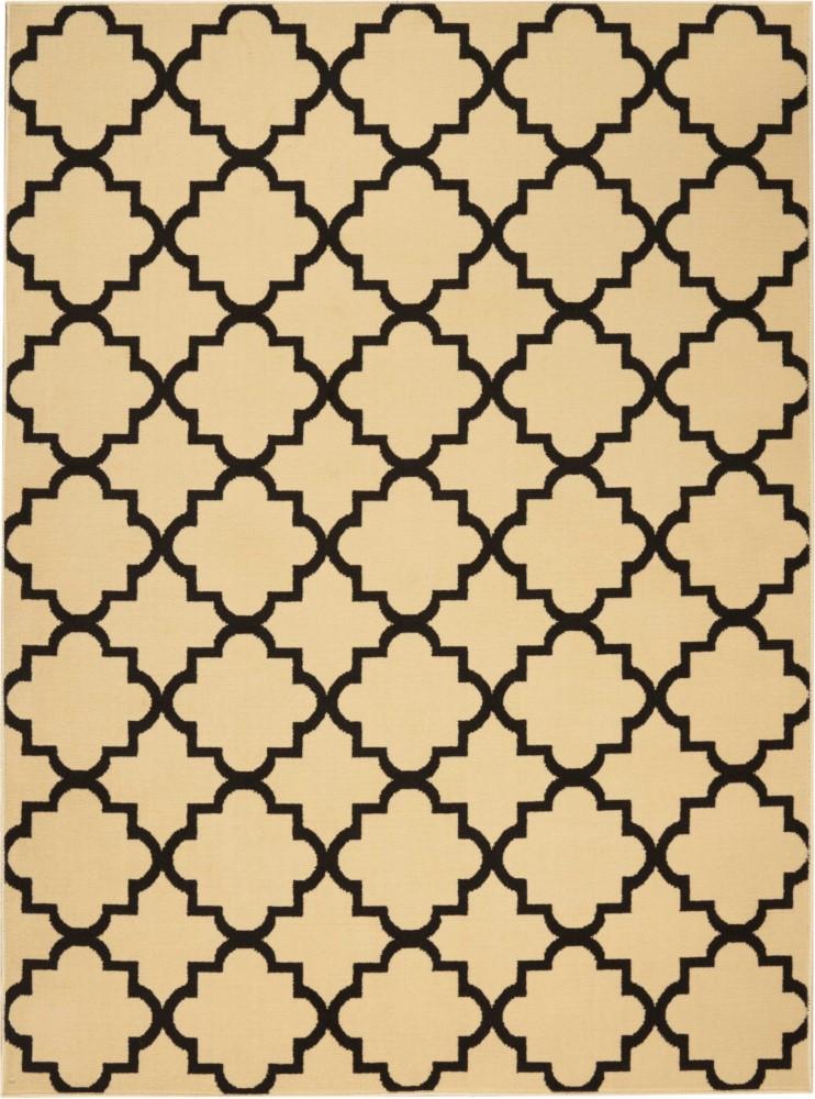Nourison - Grafix GRF08 Black and White 53in x 73in Area Rug - GRF08-99446394996_CLOSEOUT veiw 1